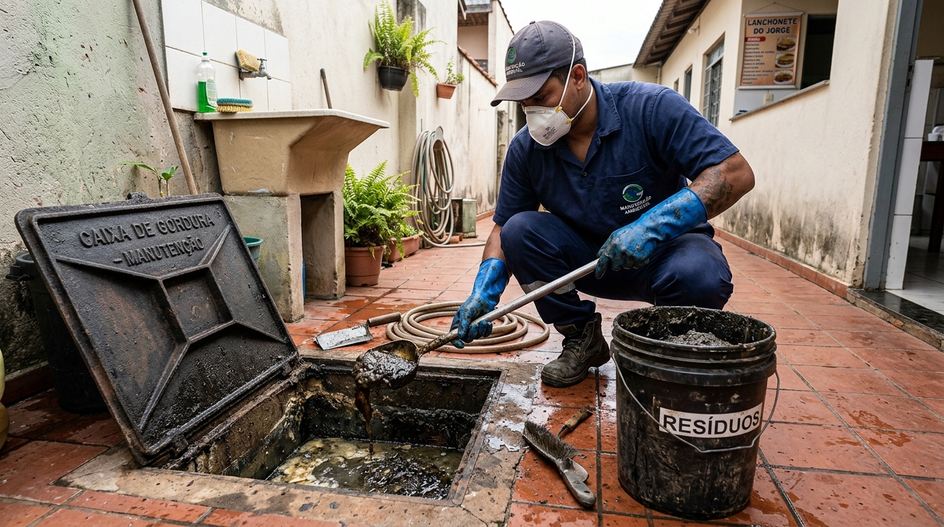 Manutenção de Caixa de Gordura em Londrina‑PR